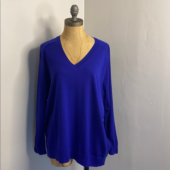 J.Crew merino wool V-Neck Sweater L - Picture 5 of 8